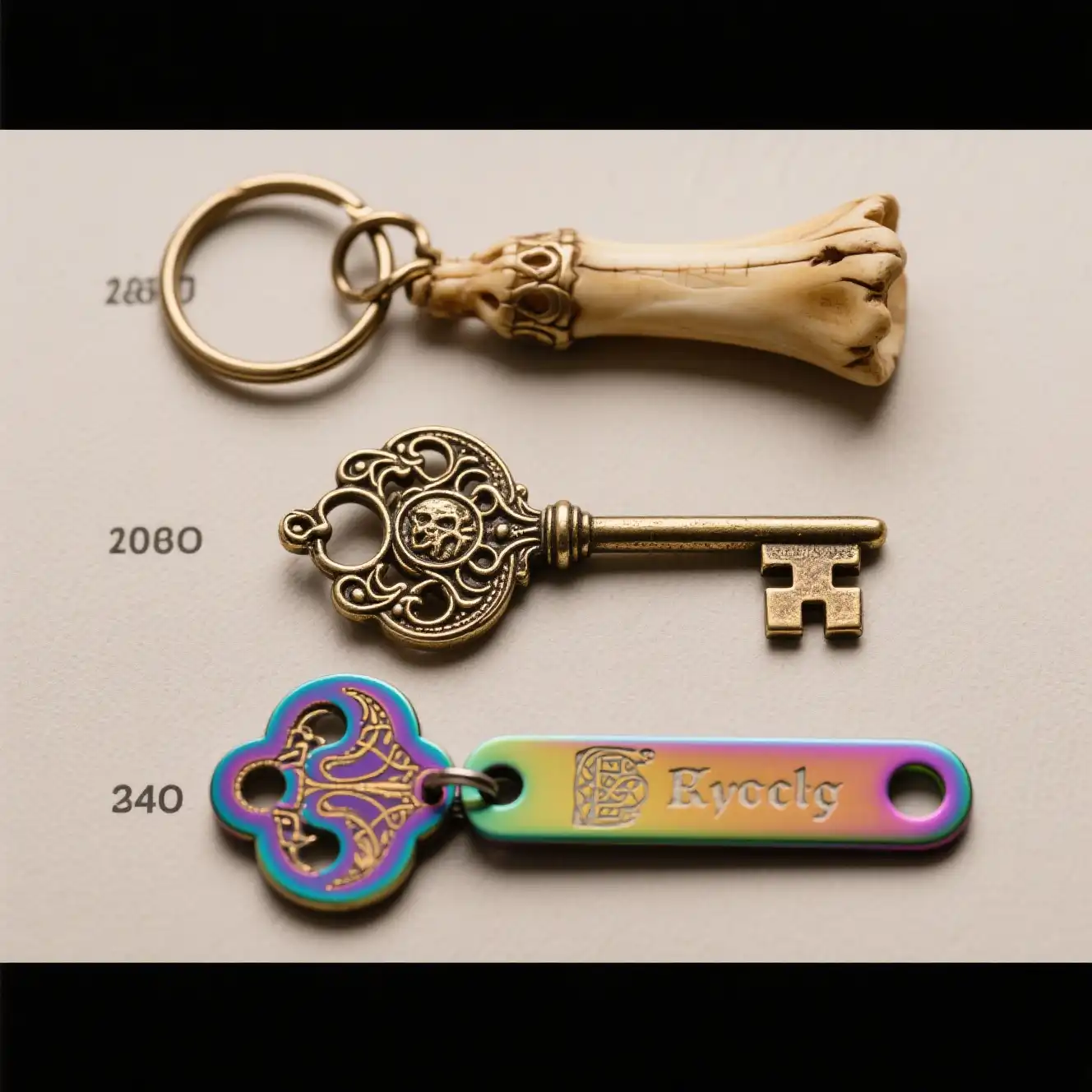 when were keychains invented timeline history display